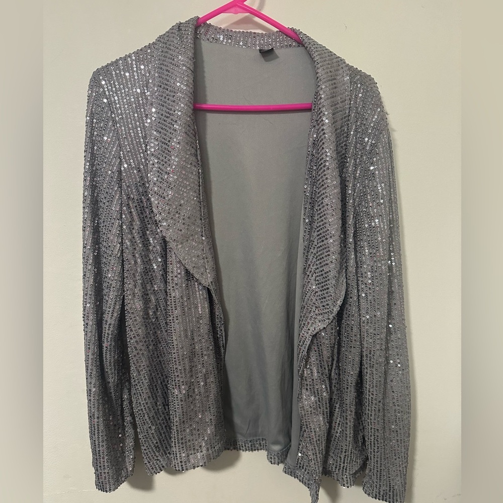 Sparkly sequin cardigan / blazer